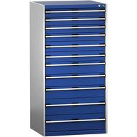 Skap med skuffer SL-8716-11.2 med 11 skuffer for tung last – Bott