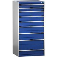 Skap med skuffer SL-8716-9.2 med 9 skuffer for tung last – Bott