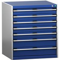 Skap med skuffer SL-879-7.2 med 7 skuffer for tung last – Bott