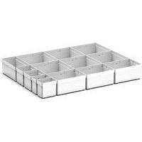 Oppbevaringsbokser for Cubio EKK-65100 skuff, 14 rom – Bott