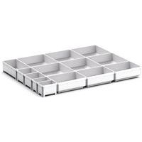 Oppbevaringsbokser for skuff Cubio EKK-6575, 14 rom – Bott