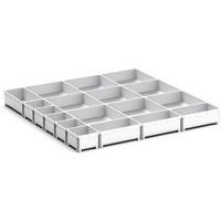 Oppbevaringsbokser for skuff Cubio EKK-6675, 18 rom – Bott