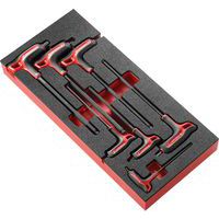 Sett med 7 P-formede unbrakonøkler - Facom