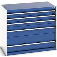 Skap med skuffer SL-1069-5.2 med 5 skuffer for tung last – Bott