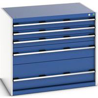 Skap med skuffer SL-1079-5.2 med 5 skuffer for tung last – Bott