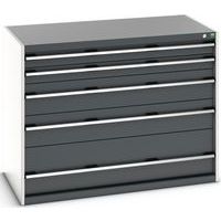 Skuffeskap SL-13710-5.4 med 5 skuffer for tung last_Bott