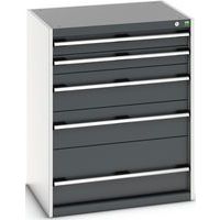 Skap med skuffer Cubio – 1000x800x650 mm – Bott
