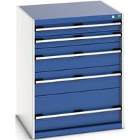 Skap med skuffer SL-8710-5.2 med 5 skuffer for tung last – Bott
