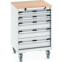 Mobilt skuffeskap Cubio SLR-668-5.1 - Bott