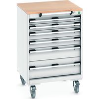Mobilt skuffeskap Cubio SLR-668-6.1 - Bott