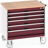 Mobilt skuffeskap Cubio SLR-866-5.3 - Bott
