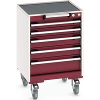 Mobilt skuffeskap Cubio - Bredde 52,5 cm_Nederst