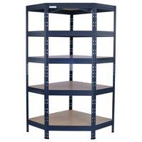 Hjørnereol antrasitt - Høyde 1800 mm - Manutan Expert