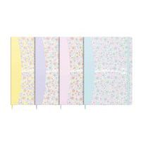 Notatbok A5 Floral med hard perm, blandede farger - Oxford