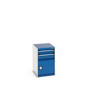 Skuffeseksjon Bott serie Cubio. 525 x 650 x 800 mm
