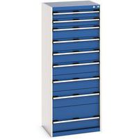 Skap med 9 skuffer Cubio 1600x650 mm – Bott