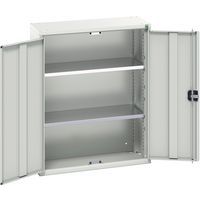Lavt skap med hengslede dører, 2 nivåer Verso 800x350x1000mm – Bott