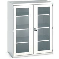 Skap med gjennomsiktige dører Cubio 1300x650x1600 mm – Bott