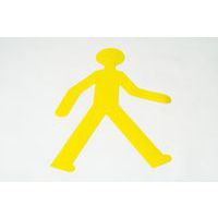 Gulvmerkingsklistremerker i PVC - 5 personsymboler 735 x 478 mm - Gergosign
