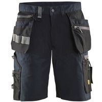 Håndverksshorts med stretch Mørk - Blåkläder