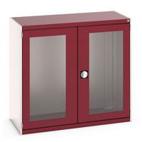 Skap med gjennomsiktige dører Cubio 1300x525x1600 mm – Bott