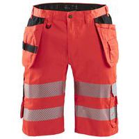 Håndverksshorts varsel med stretch Rød - Blåkläder