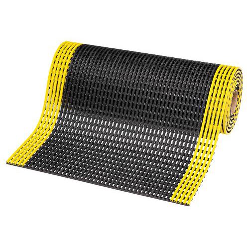 Sklisikkert gitter PVC Flexdek bredde 90 - Svart gul - Notrax