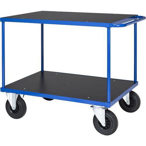 Bordvogn Rulle, 2 hyller, 500 kg - Manutan Expert Bordvogn Rulle, 2 hyller, 500 kg - Manutan Expert