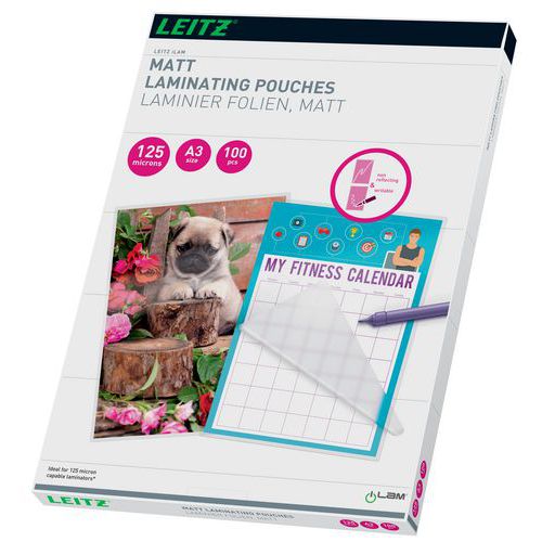 Laminat lav varme matt A3, 100/pk – Leitz