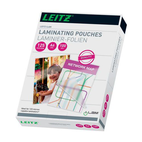 Laminat lav varme A6 125my, 100/pk – Leitz