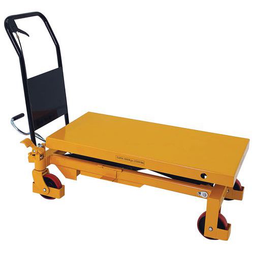 Mobilt løftebord – kapasitet 1000 kg – Manutan