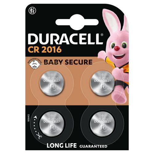 2016 litiummyntbatterier - Pakning à 4 - Duracell
