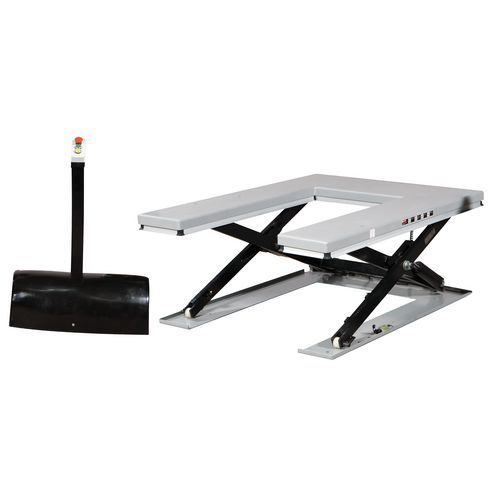 U-løftebord SU1001, 1000 kg, 1450 x 1140 mm - Silverstone