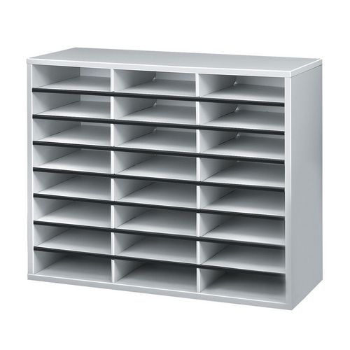 Sorteringshylle med 24 rom, grå - Fellowes