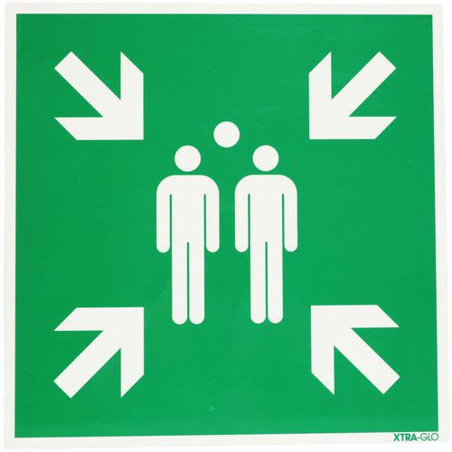 Varselskilt Samlingssted - Brady