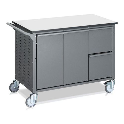 Komplett kildesorteringsvogn, 8 beholdere, 280 liter - WFI