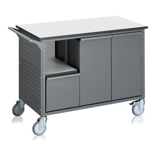 Komplett kildesorteringsvogn, 6 beholdere, 240 liter - WFI