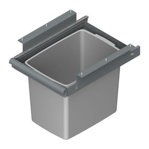 Uttrekkbar avfallsbeholder for arbeidsbord, 25 liter - WFI