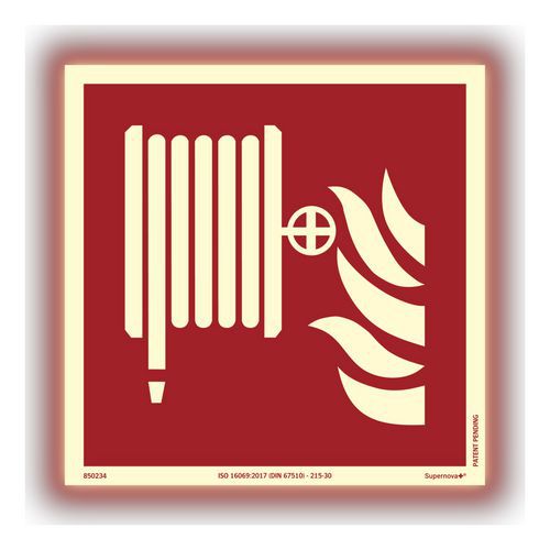 Skilt Supernova+ Brannpost - Systemtext