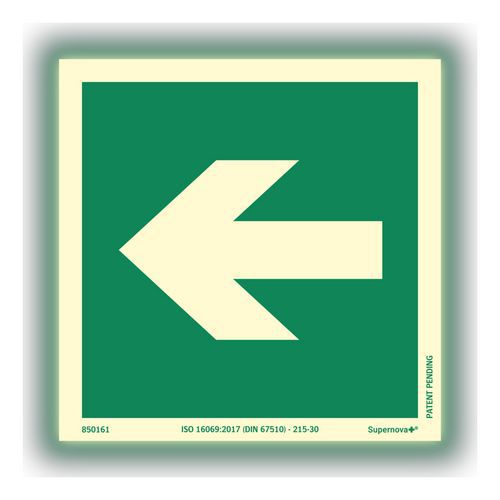Skilt Supernova+ Henvisningspil rett - Systemtext