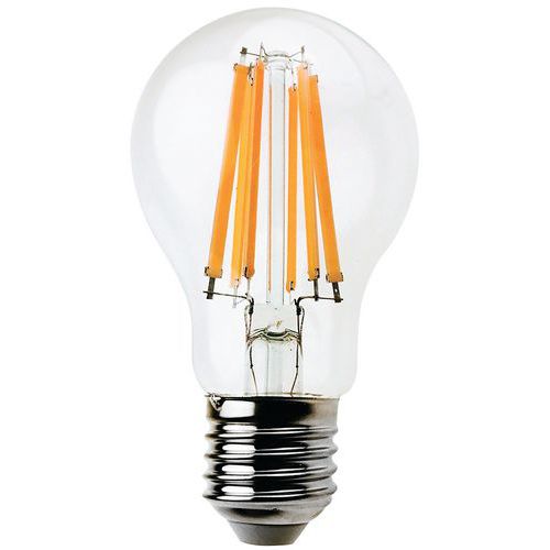 A60 12 W E27 hette standard LED-filamentpære - VELAMP