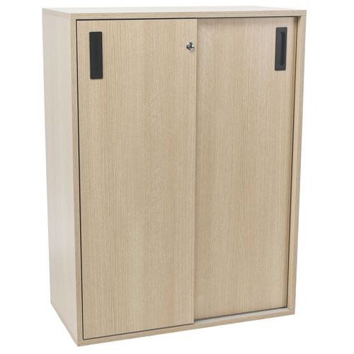 Misao skap med skyvedører, høyde 110 cm - Manutan Expert