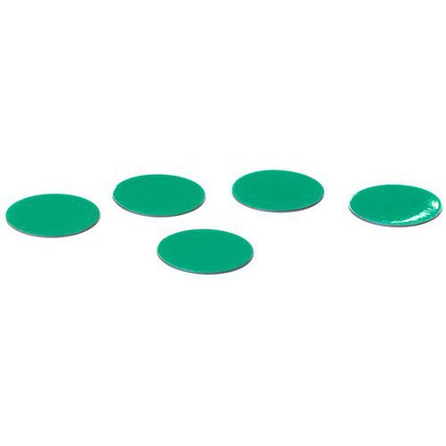Sett à fem grønne sirkler - Smit Visual