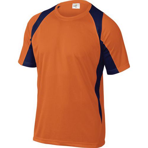 T-skjorte Bali tofarget orange-blå