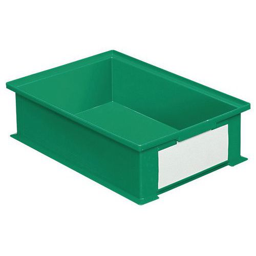 Boks som kan stables – grønn – lengde 200 til 630 mm – 3,6 til 85 l