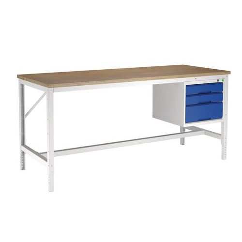 Arbeidsbenk Bott Verso – 3 skuffer