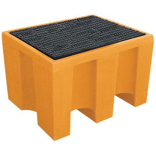 Spillbeskyttelsespall for 1 fat med gitter - Manutan Expert Spillbeskyttelsespall for 1 fat med gitter - Manutan Expert