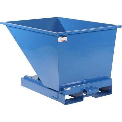 Tippcontainer Åpen, Blå, 150-3000 L