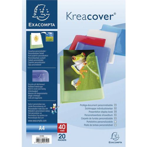 Kreacover A4 halvstiv displaymappe
