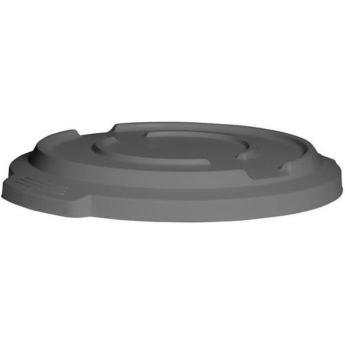 Lokk til plasttønne 85 l, hvit/grå Lokk til plasttønne 85 l, hvit/grå